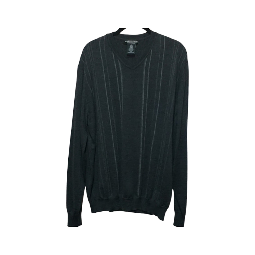 Marco Fiori Men's Extrafine Merino Wool Sweater Size XXL Grandpacore